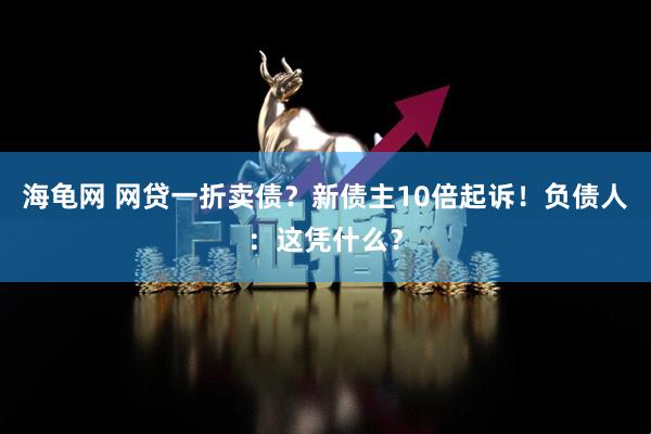 海龟网 网贷一折卖债？新债主10倍起诉！负债人：这凭什么？